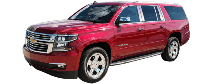 CHEVROLET SUBURBAN 4dr QAA Stainless 4pcs Wheel Well Accent WQ55198 thumbnail 4