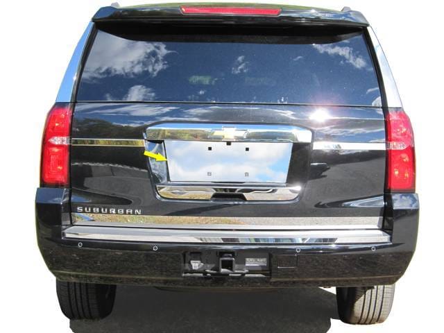 GMC YUKON 4dr QAA Stainless 1pcs License Plate Bezel LP55195 thumbnail 5
