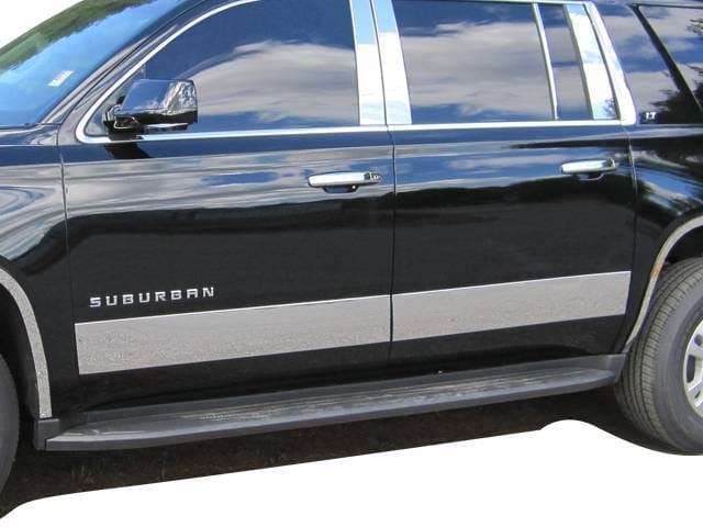CHEVROLET SUBURBAN 4dr QAA Stainless 4pcs Rocker Panel Trim TH55198