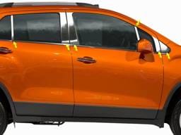 CHEVROLET TRAX 4dr QAA Stainless 12pcs Pillar Trim PP55157