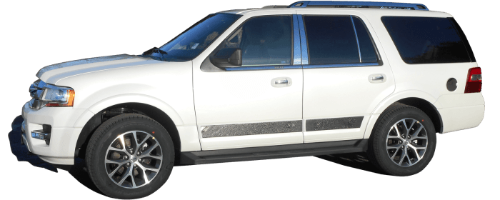 FORD EXPEDITION 4dr QAA Stainless 1pcs License Plate Bezel LP55383 thumbnail 2