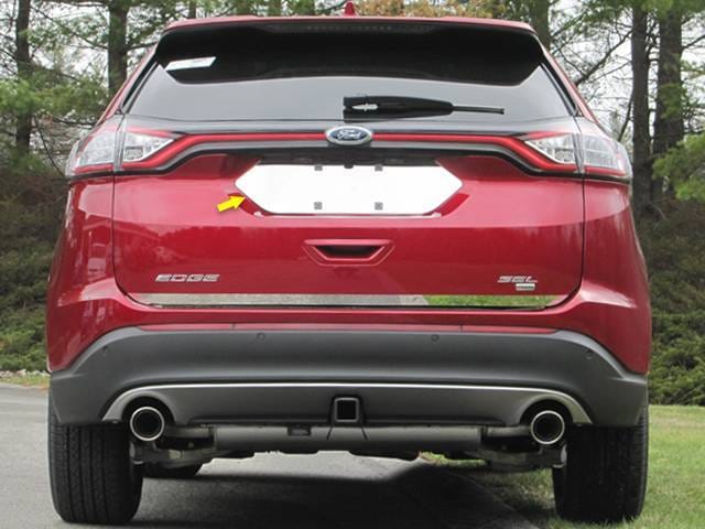 FORD EDGE 4dr QAA Stainless 1pcs License Plate Bezel LP55610 thumbnail 3