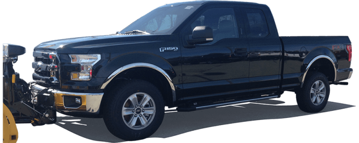 FORD F-150 2/4dr QAA Molded Stainless 4pcs Wheel Well Fender Trim WZ55308 thumbnail 2