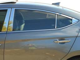 Fits Hyundai ELANTRA 4dr QAA Stainless 8pcs Pillar Trim PP17342
