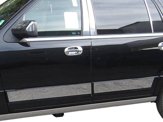 FORD EXPEDITION 4dr QAA Stainless 4pcs Rocker Panel Trim TH55384