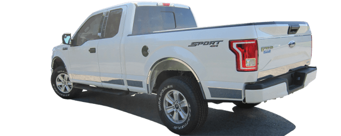 F-150 Super Cab, 6.5 bed QAA Stainless 12pcs Rocker Panel Trim TH55303 thumbnail 5