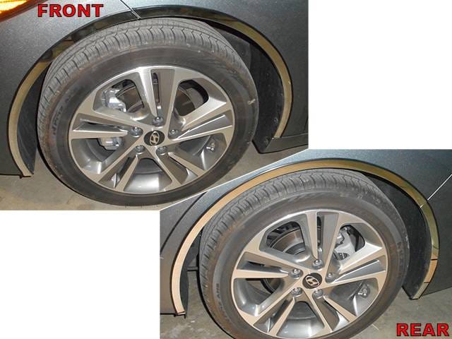 Fits Hyundai ELANTRA 4dr QAA Stainless 8pcs Wheel Well Accent WQ17340