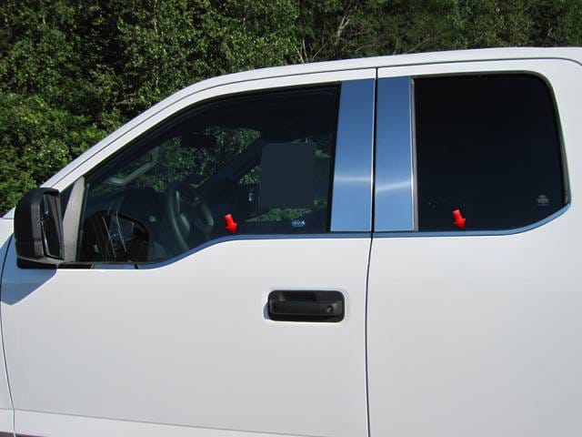 FORD F-150 4dr QAA Stainless 4pcs Window Sill Accent WS55302