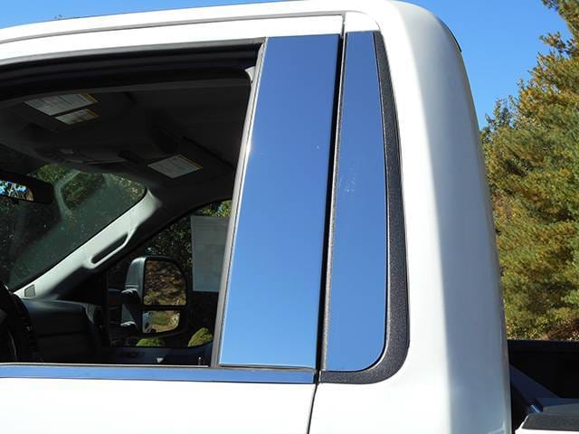 FORD F-250 and F-350 SUPER DUTY 2dr QAA Stainless 4pcs Pillar Trim PP55307
