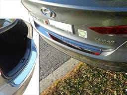 Fits Hyundai ELANTRA 4dr QAA Stainless 1pcs Rear Bumper Accent RB17340