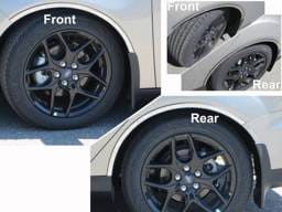 FORD FOCUS 4dr QAA Stainless 4pcs Wheel Well Accent WQ55345
