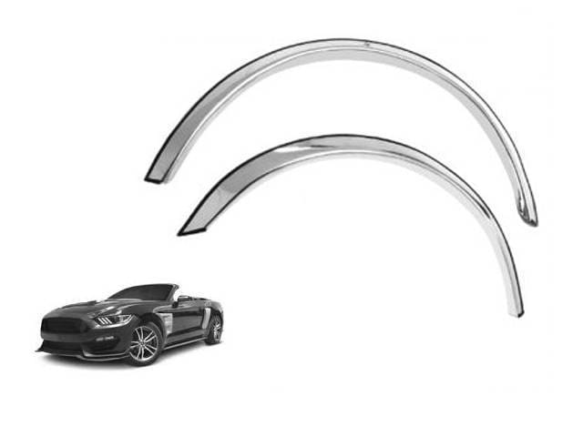 FORD MUSTANG 2dr QAA Molded Stainless 4pcs Wheel Well Fender Trim WZ55351