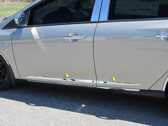 FORD FOCUS 4dr QAA Stainless 4pcs Molding Insert MI55345