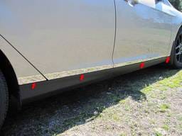 FORD FOCUS 4dr QAA Stainless 8pcs Rocker Panel Trim TH55345