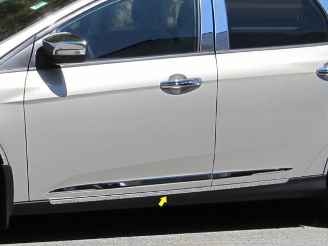 FORD FOCUS 4dr QAA Stainless 2pcs Rocker Panel Trim TH55346
