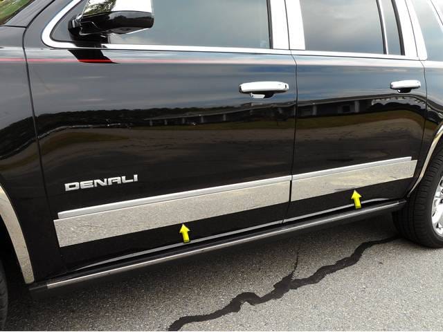 GMC YUKON 4dr QAA Stainless 4pcs Rocker Panel Trim TH55297