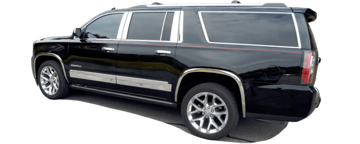 GMC YUKON 4dr QAA Chrome ABS plastic 1pcs Tailgate Handle Cover DH55196 thumbnail 8