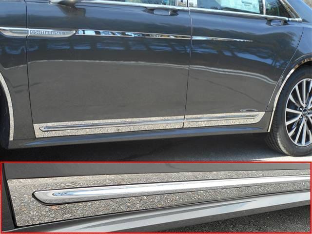 LINCOLN CONTINENTAL 4dr QAA Stainless 4pcs Rocker Panel Trim TH57680