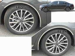 LINCOLN CONTINENTAL 4dr QAA Stainless 6pcs Wheel Well Accent WQ57680