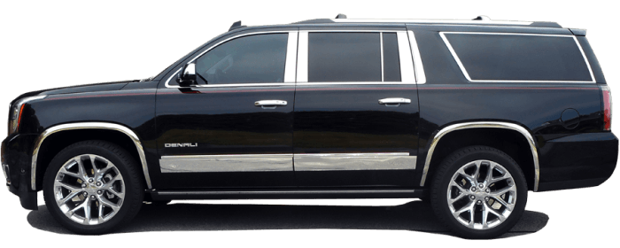 GMC YUKON 4dr QAA Chrome ABS plastic 2pcs Mirror Cover MC55195 thumbnail 7
