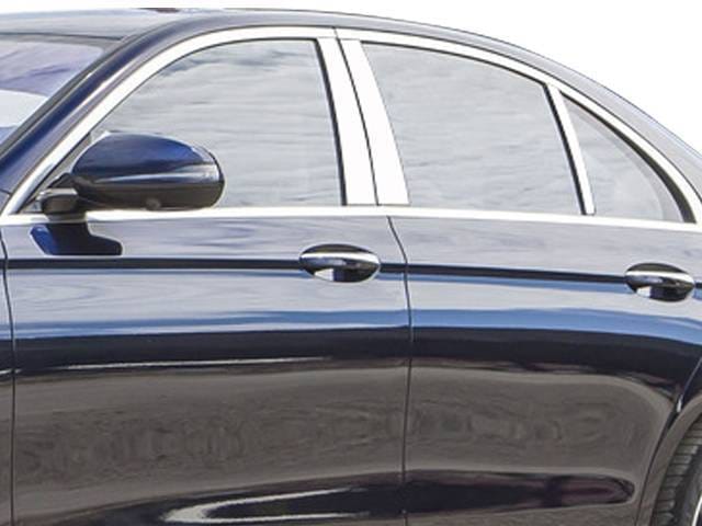 MERCEDES E CLASS 4dr QAA Stainless 6pcs Pillar Trim PP17061