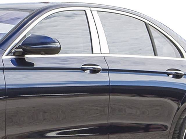 MERCEDES E CLASS 4dr QAA Stainless 4pcs Pillar Trim PP17060