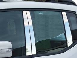 JEEP RENEGADE 4dr QAA Stainless 6pcs Pillar Trim PP55071