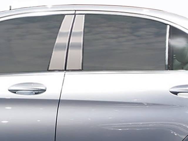 MERCEDES C CLASS 4dr QAA Stainless 6pcs Pillar Trim PP15082