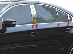 SUBARU LEGACY 4dr QAA Stainless 10pcs Pillar Trim PP15448