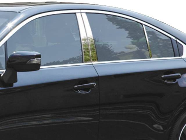 SUBARU LEGACY 4dr QAA Stainless 6pcs Pillar Trim PP15446