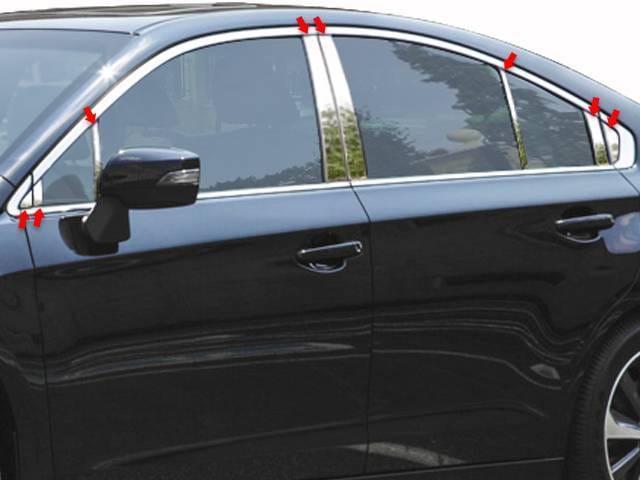 SUBARU LEGACY 4dr QAA Stainless 16pcs Pillar Trim PP15444