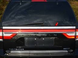 LINCOLN NAVIGATOR 4dr QAA Stainless 1pcs License Plate Bar Accent LB55655
