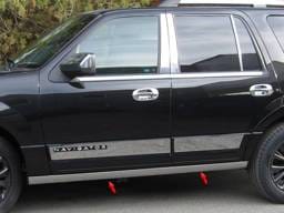 LINCOLN NAVIGATOR 4dr QAA Stainless 4pcs Rocker Panel Trim TH55656