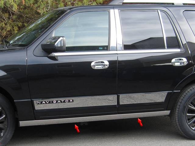 LINCOLN NAVIGATOR 4dr QAA Stainless 4pcs Rocker Panel Trim TH55656