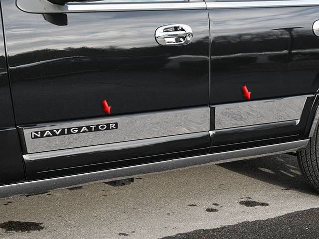 LINCOLN NAVIGATOR 4dr QAA Stainless 4pcs Rocker Panel Trim TH55655
