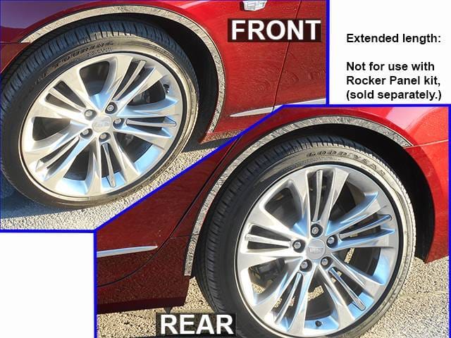 CADILLAC CT6 4dr QAA Stainless 6pcs Wheel Well Accent WQ56231 thumbnail 2