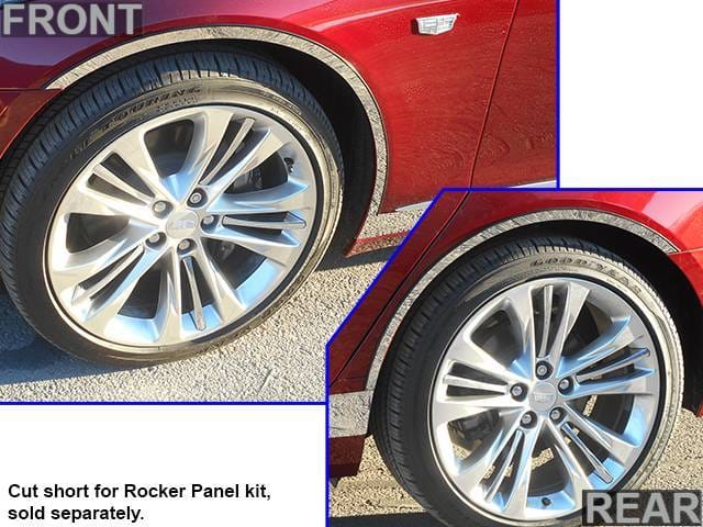 CADILLAC CT6 4dr QAA Stainless 4pcs Wheel Well Accent WQ56230 thumbnail 2