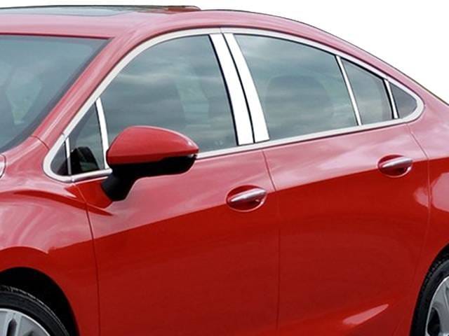 CHEVROLET CRUZE 4dr QAA Stainless 12pcs Pillar Trim PP56147 thumbnail 2