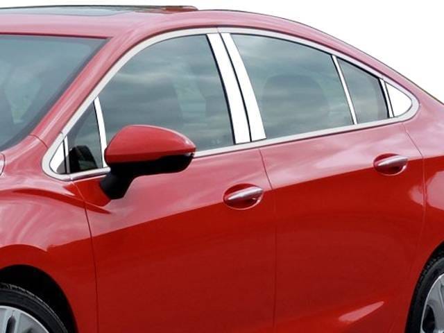 CHEVROLET CRUZE 4dr QAA Stainless 16pcs Pillar Trim PP56149 thumbnail 2