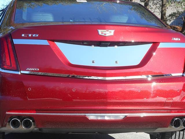 CADILLAC CT6 4dr QAA Stainless 1pcs License Plate Bezel LP56230 thumbnail 2
