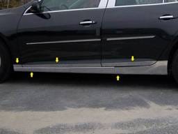 CHEVROLET MALIBU LIMITED 4dr QAA Stainless 10pcs Rocker Panel Trim TH53107