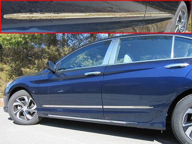 HONDA ACCORD 4dr QAA Stainless 4pcs Side Accent Trim AT16281