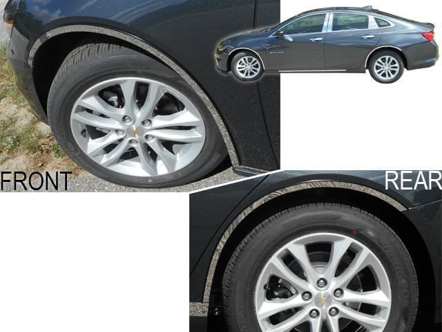 CHEVROLET MALIBU 4dr QAA Stainless 4pcs Wheel Well Accent WQ56105 thumbnail 2
