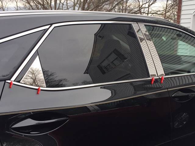 LEXUS RX450 4dr QAA Stainless 8pcs Pillar Trim PP16127 thumbnail 2