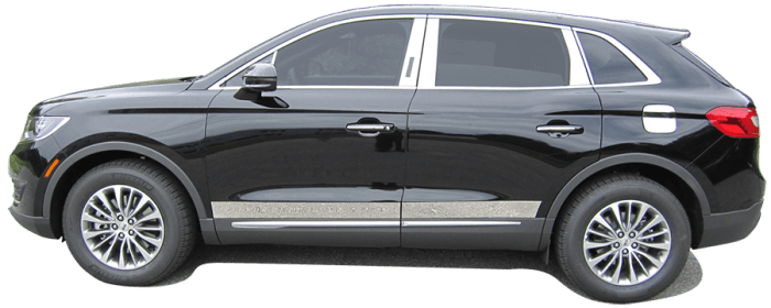 LINCOLN MKX 4dr QAA Stainless 8pcs Pillar Trim PP56662 thumbnail 2