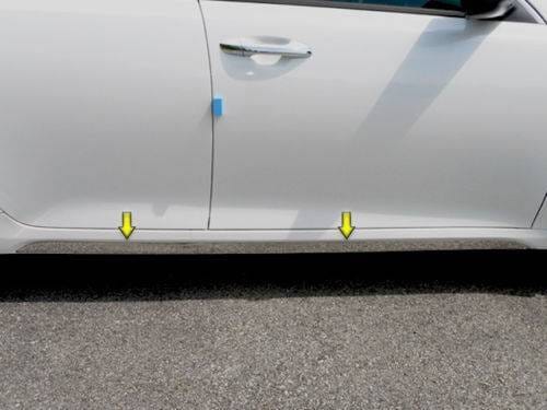 KIA OPTIMA 4dr QAA Stainless 4pcs Rocker Panel Trim TH16805