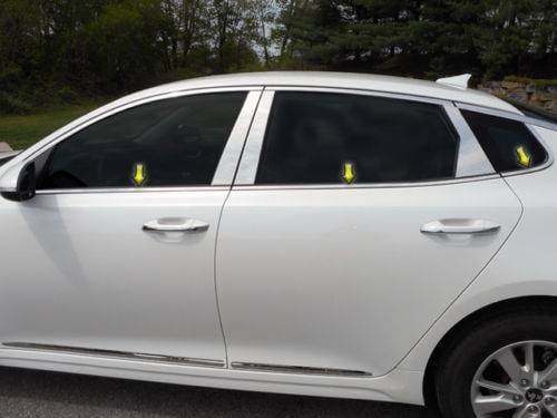 KIA OPTIMA 4dr QAA Stainless 6pcs Window Sill Accent WS16805