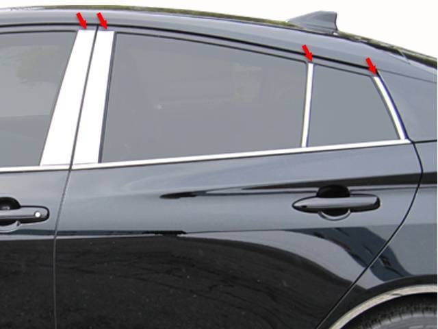 TOYOTA PRIUS 4dr QAA Stainless 8pcs Pillar Trim PP16137