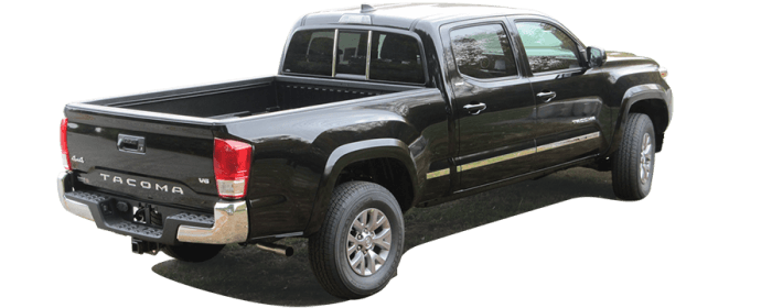 TOYOTA TACOMA Double Cab QAA Stainless 4pcs Pillar Trim PP16175 thumbnail 2
