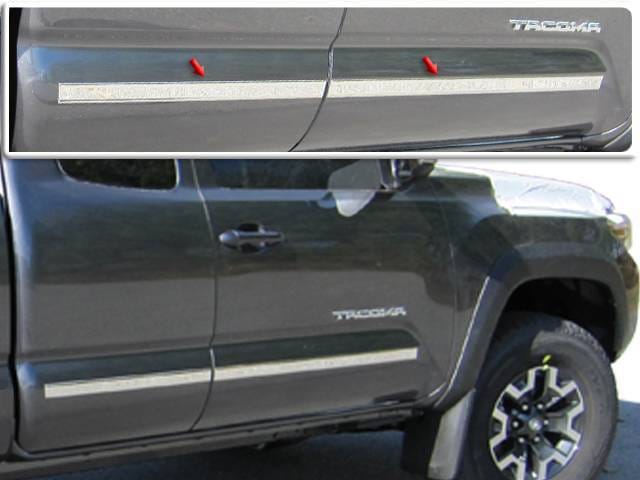 TOYOTA TACOMA Access Cab, 5' Bed QAA Stainless 4pcs Molding Insert MI16173